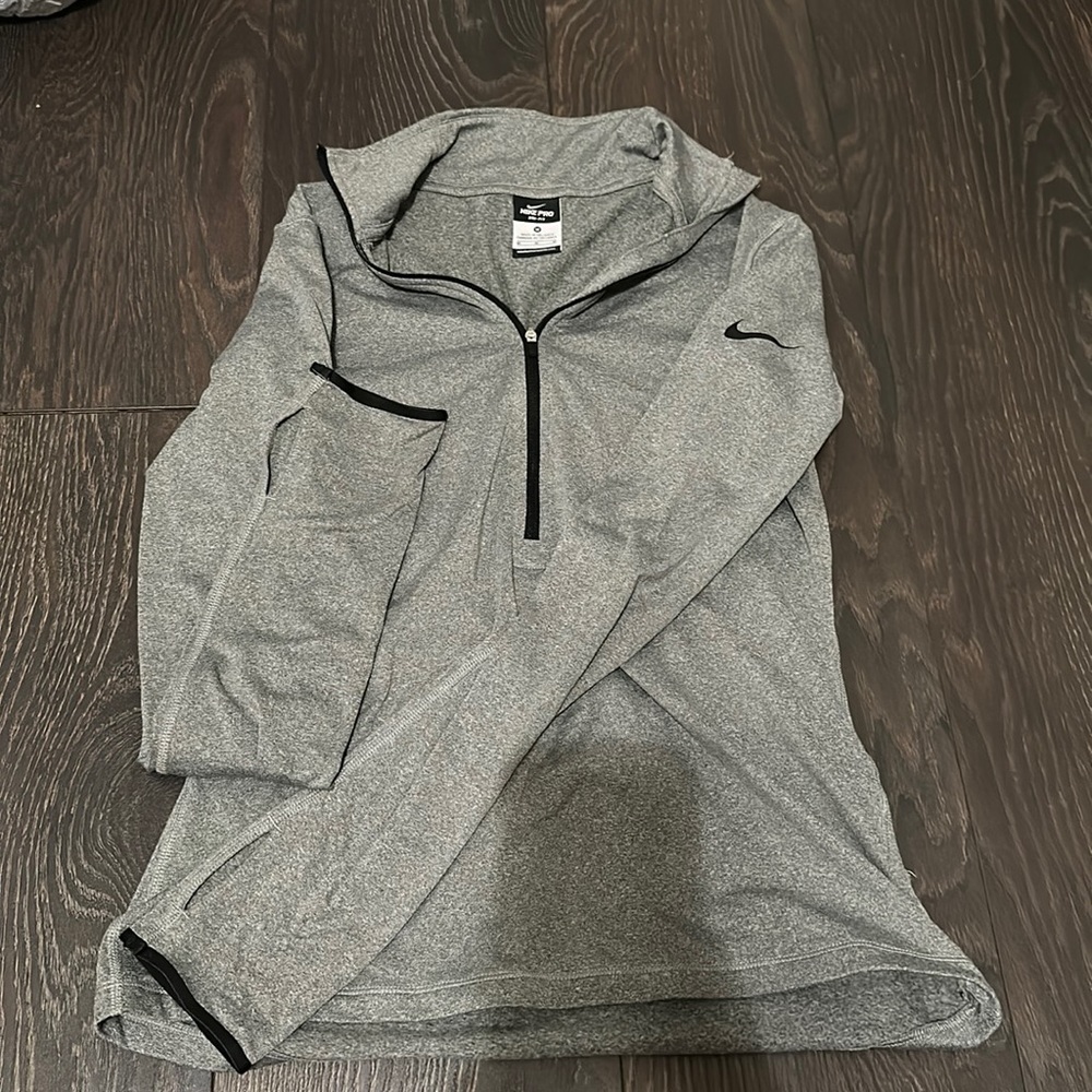Nike pro dri fit long sleeve gray M